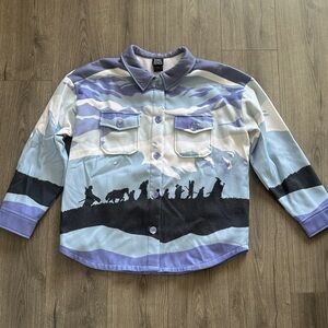 Men’s Lord of The Rings Blue and Black Jacket